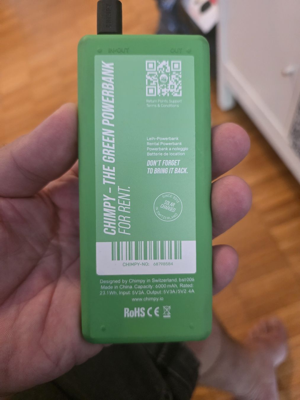 Ladegeräte: Powerbank Chimpy grün gebraucht – Gebraucht aus Kilchberg ZH von Genc4 1