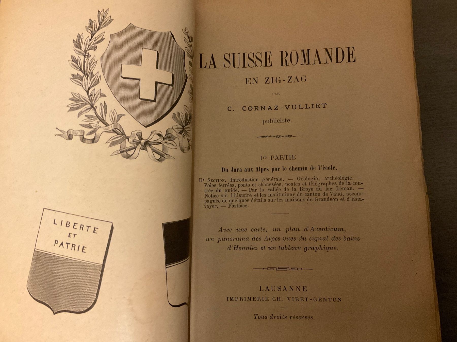 Libri: La Suisse Romande en Zig-Zag - Livre Ancien – Usato da Avenches venduto da Tinkey 1