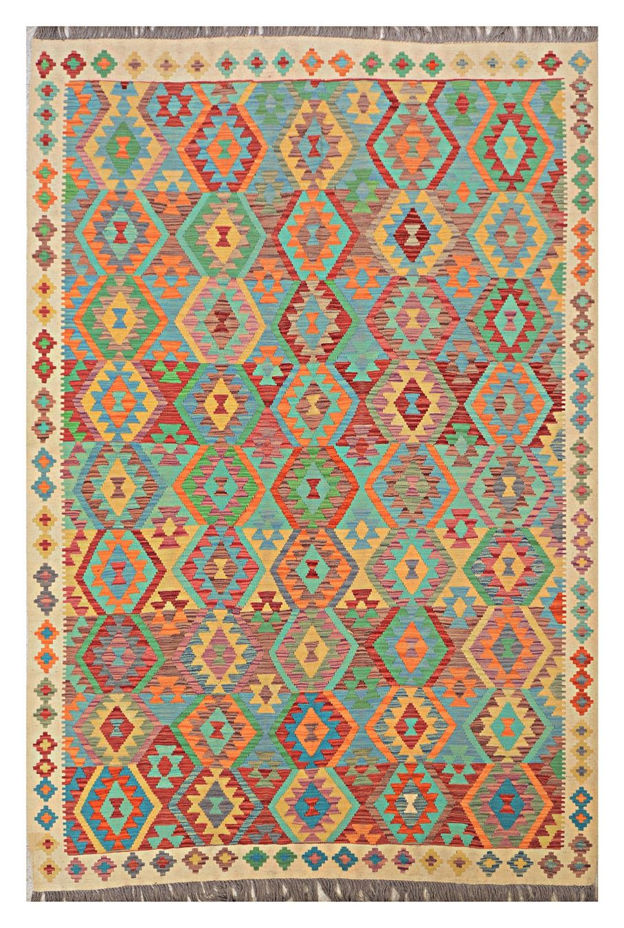 Kelim Tappeti: Oriente Kelim Teppich 300x200 cm – Nuovo e nell'imballaggio originale da Lahore venduto da Fairways79 8