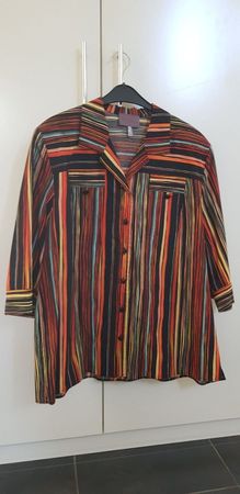 Damen Bluse, Grösse 46, bunte Streifen, sempre piu