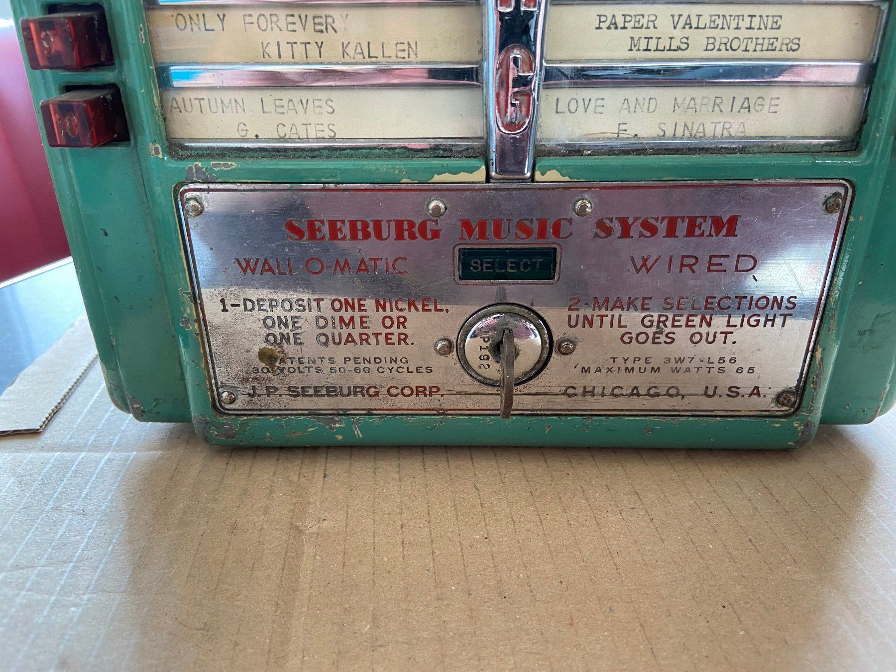 Seeburg Musiktruhen: Seeburg Wallbox 3W7-L56 – Gebraucht aus Bad Zurzach von Mfi2 8