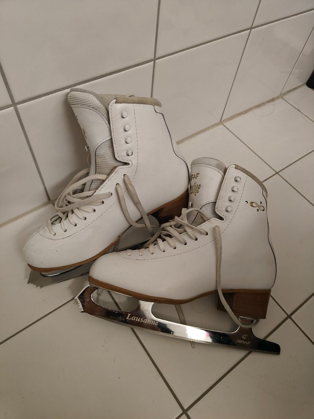 Graf Pattini da ghiaccio: Schlittschuhe Graf Prestige – Usato da Schafisheim venduto da lite-liu