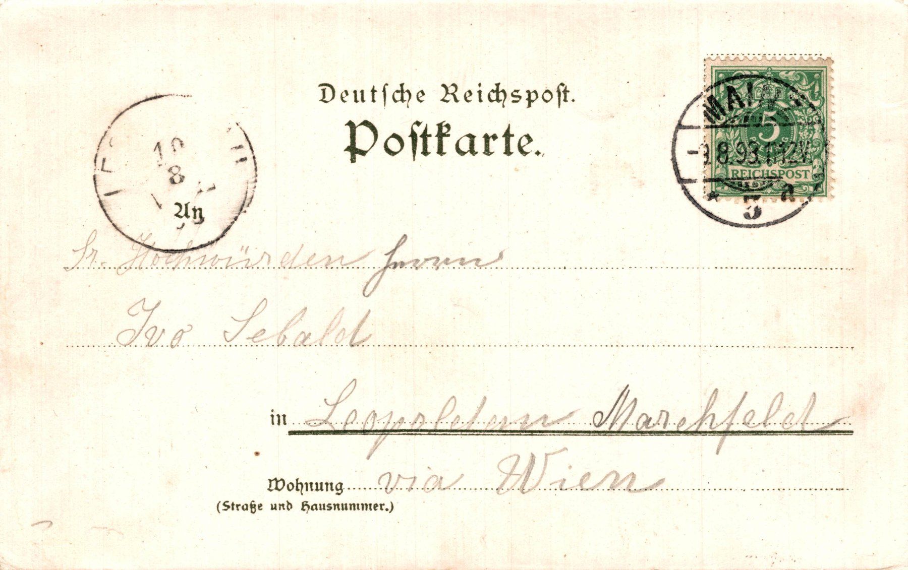 Cartoline postali: 3 Lithos Gruss aus Mainz (1898) – Usato da Bronschhofen venduto da Astore 5