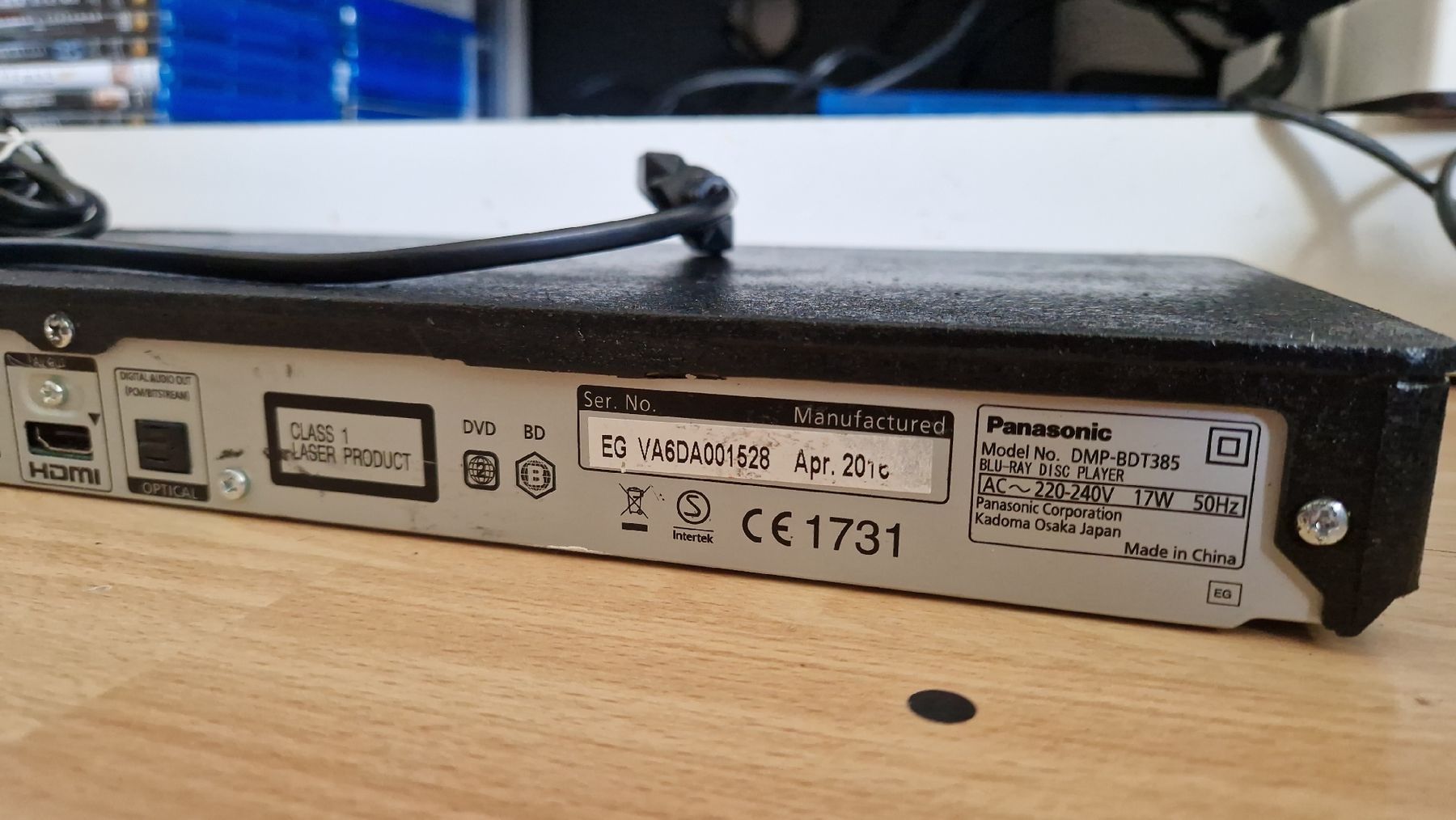 Panasonic Lettore multimediale & Streamer: PANASONIC DMP-BDT385 BLURAY PLAYER  – Usato da Zürich venduto da Arianco 4