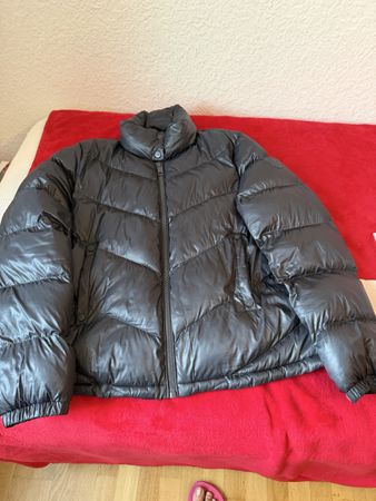 Daunenjacke schwarz gesteppt gebraucht