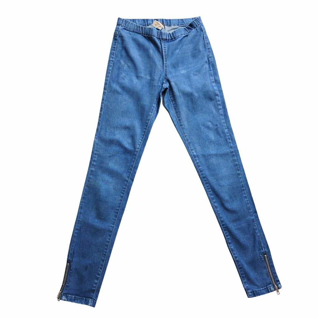 Leggings: Stretch Jeggings mit Reissverschluss – Neu (gemäss Beschreibung) aus Fully von VaneaSelection 1