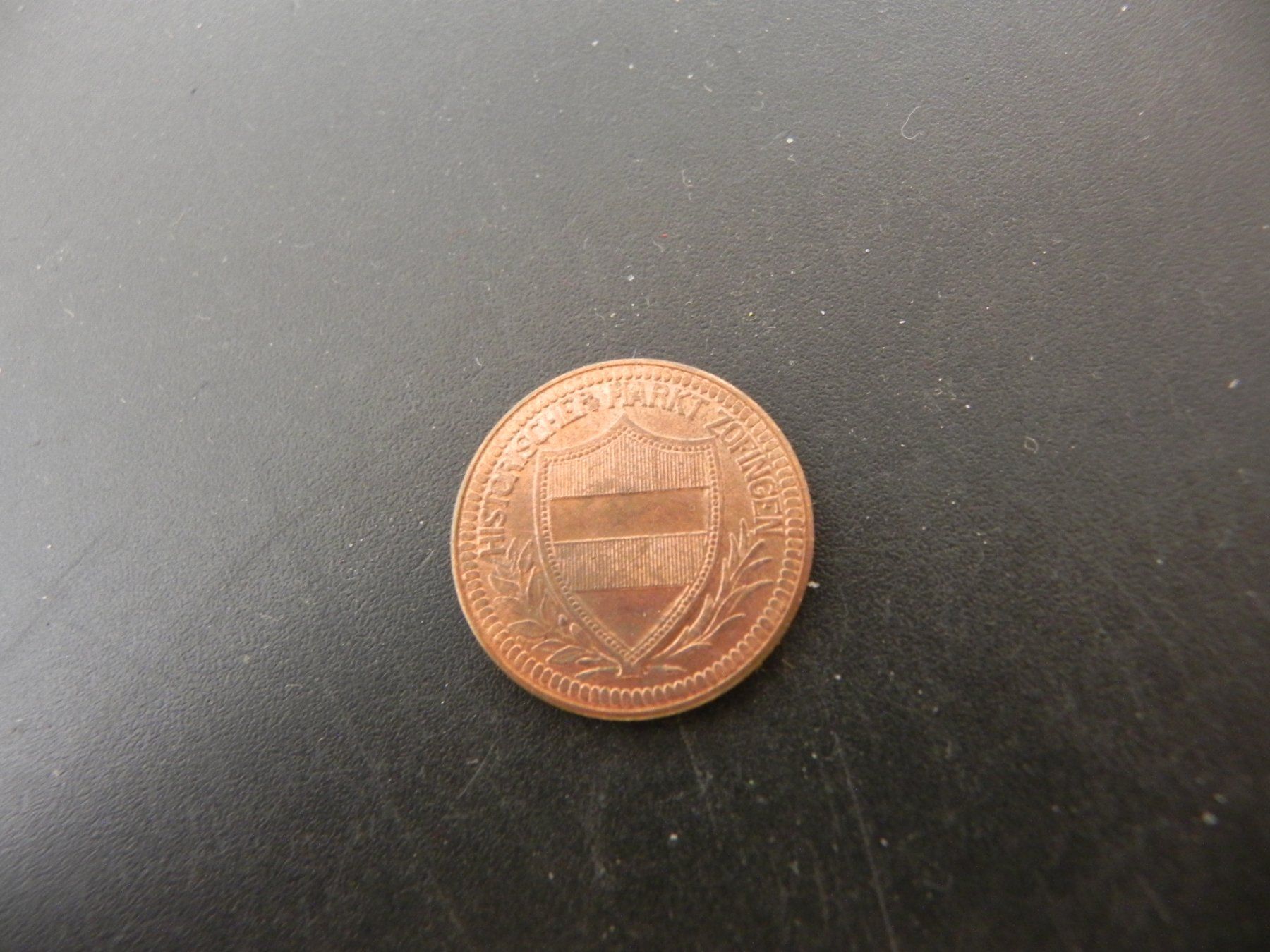 Medaillen: Medaille Zofingen 1 Batzen 1987 – Gebraucht aus Biel/Bienne von Gogolozi 1