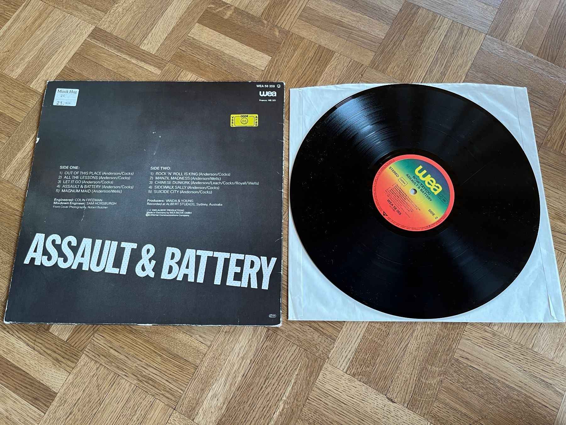 Dischi in vinile: Rose Tattoo - Assault & Battery – Usato da Giebenach venduto da Wurlitzer70 1