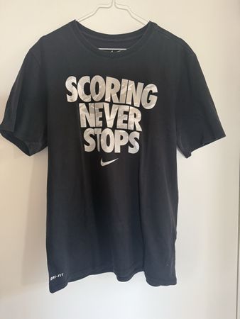 Schwarzes Nike Dri-FIT T-Shirt, Grösse L