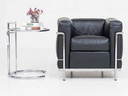 Cassina LC2 Sessel von Le Corbusier in schwarzem Leder