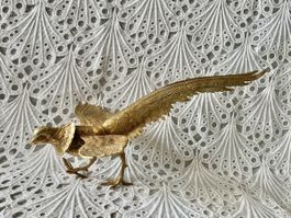 Grosse Messing Huhn Hahn Figur 42cm