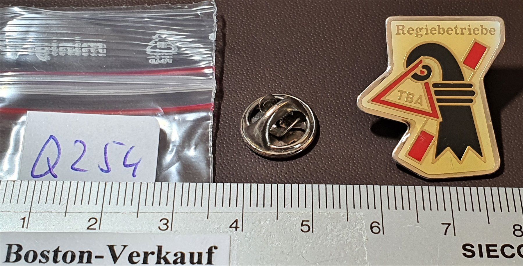 Placchette & Badge: Q254 - Pin Regiebetriebe TBA Basel – Usato da Reinach BL venduto da Boston-Verkauf 1