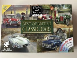 Puzzle Classic Cars 4 x 250 Teile