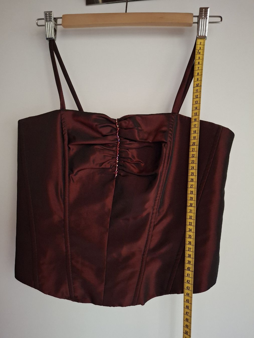 Vestiti: Bordeaux-rotes Abendkleid, 3-teilig – Usato da Zürich venduto da wildflower26 5