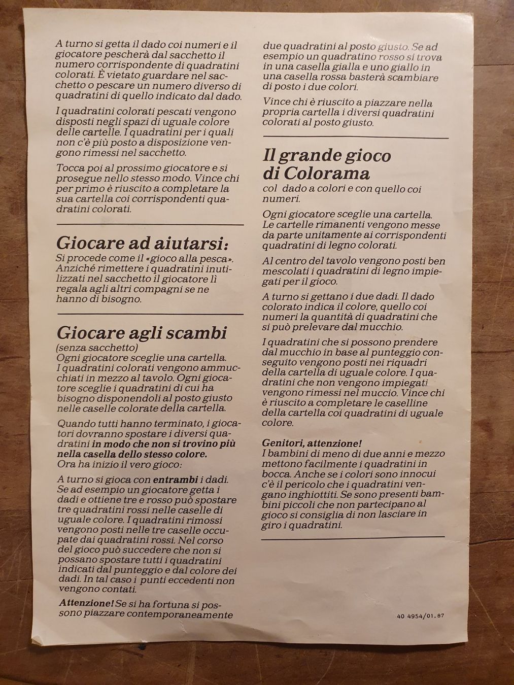 Spiele: Colorama Farbwürfelspiel – Gebraucht aus Zürich von loosebone 6