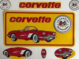 Chevrolet Corvette C1 Aluschild gepresst