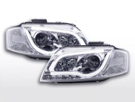 Audi A3 - LED DRL Scheinwerfer in Chrom (Audi Q3-Optik)
