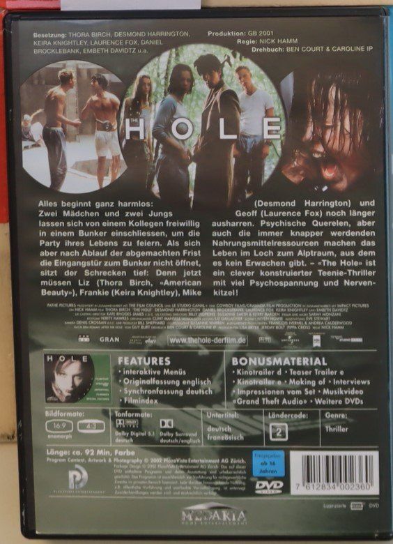 Tous les DVDs: The Hole – D'occasion à Luzern par CONTENTI 2