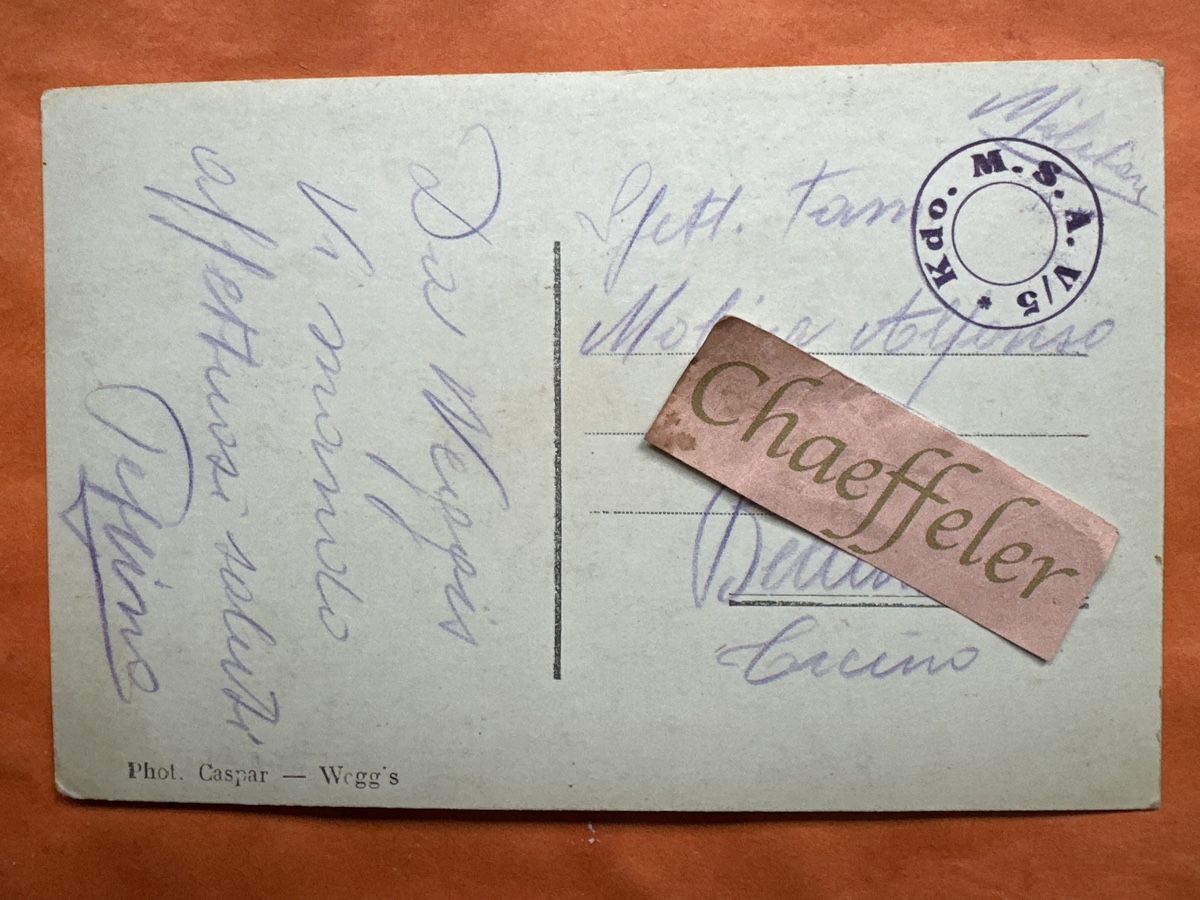 Cartoline postali: Feldpost-Ansichtskarte: Blick auf Wiggis, Rarität – Usato da Zürich venduto da Chaeffeler 1