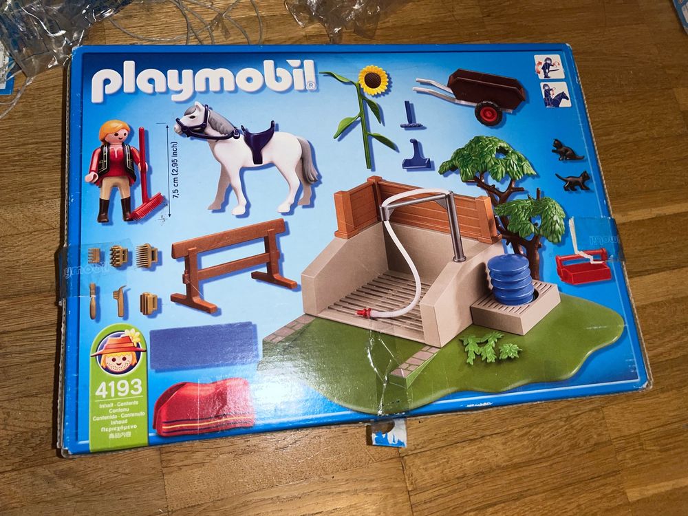 Stand de lavage cheval et dresseuse, PLAYMOBIL (Gebraucht) in Lausanne f?�r CHF 13 �?? mit 