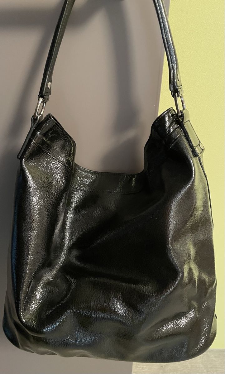 Longchamp Borse da donna: Sac Longchamp cuir verni noir – Usato da Vernayaz venduto da Veron1 1
