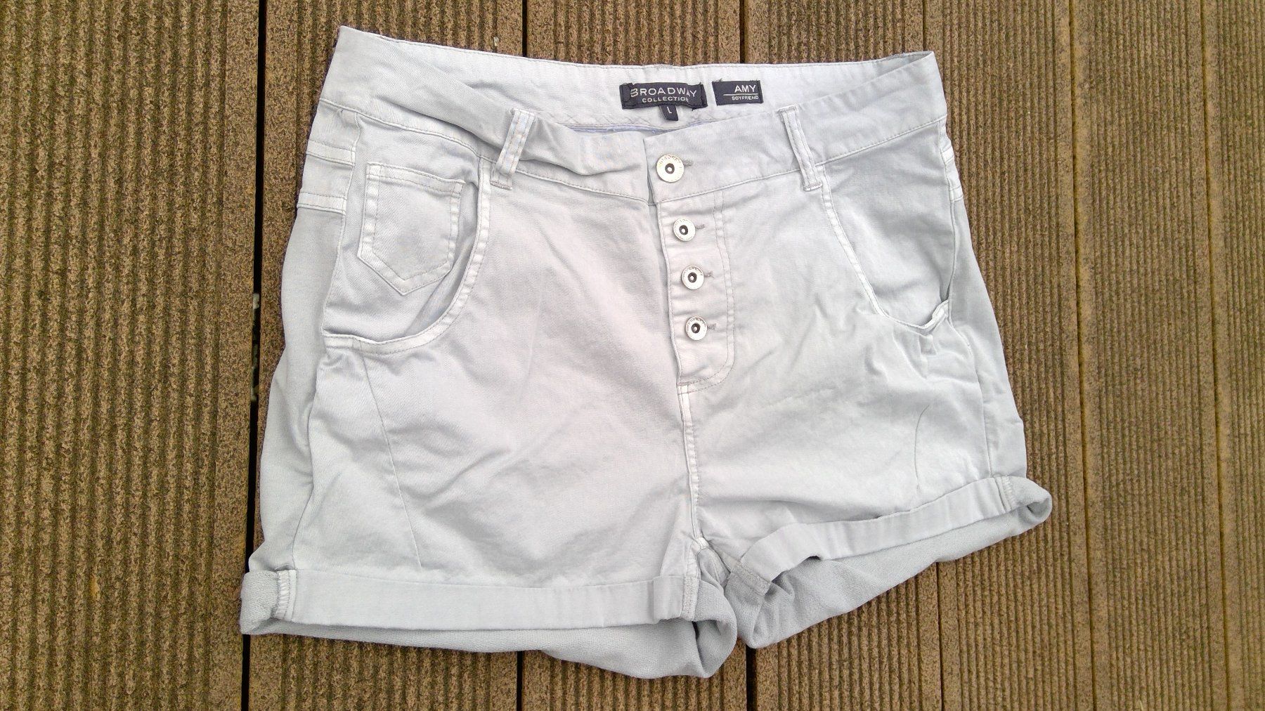 Pantaloni: Short gris BROADWAY, taille L, 4x poches, coton – Nuovo (secondo la descrizione) da Agiez venduto da chouchanelle 2