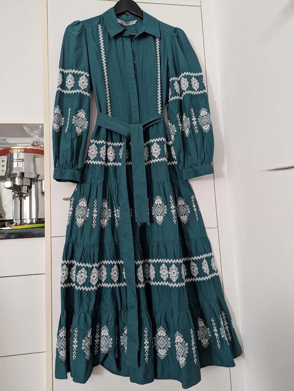 Zara Vestiti: Besticktes Kleid Petrol Farben.Gr. S. – Nuovo e nell'imballaggio originale da Winterthur venduto da losa_p966 3