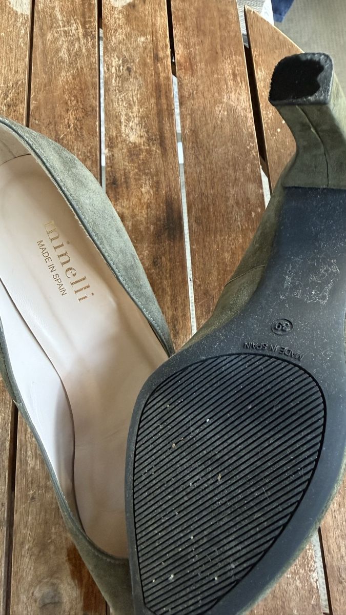 Scarpe da donna: Escarpins Minelli daim vert taille 39 – Usato da Genève venduto da balexair 3