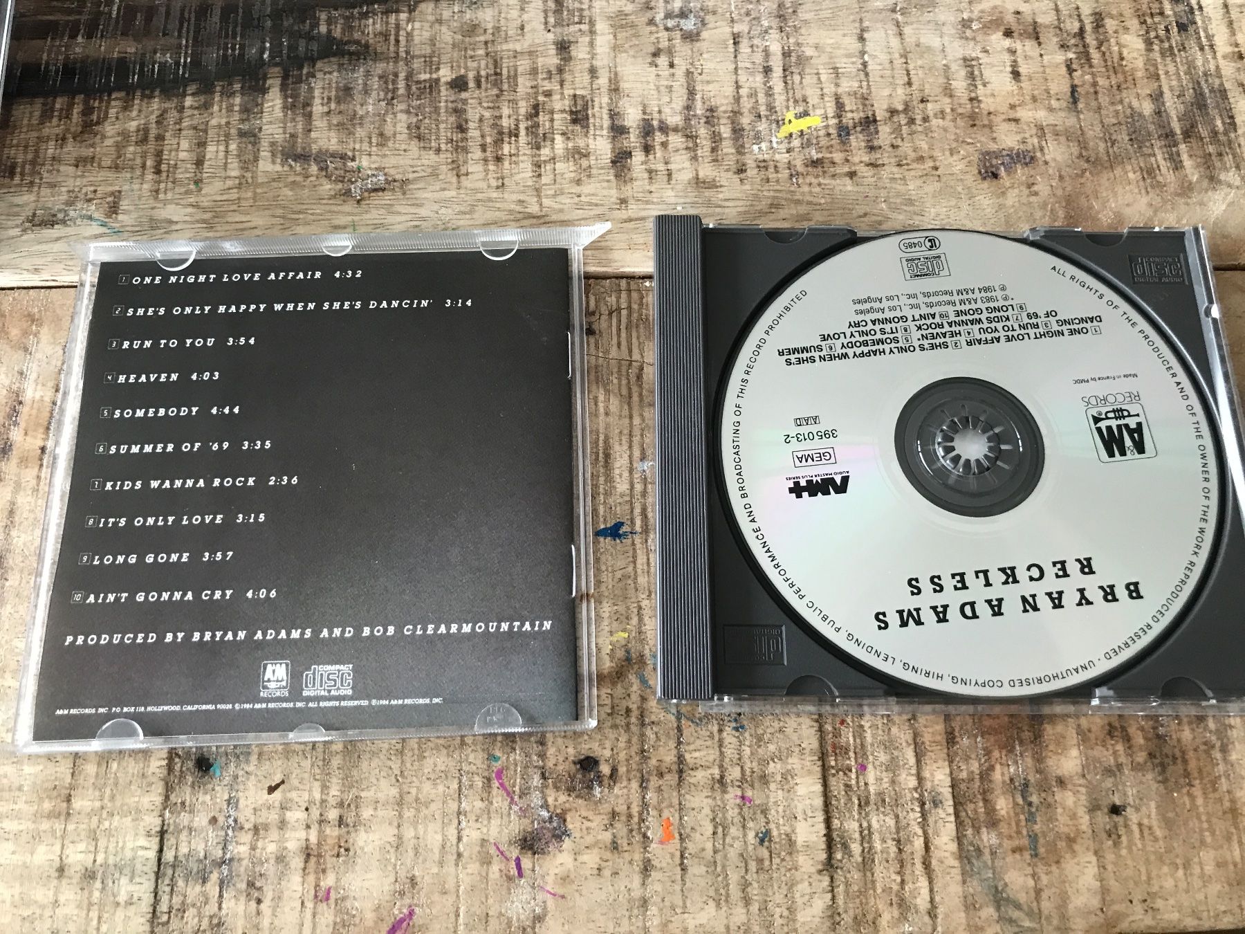 CDs: Bryan Adams  Reckless Cd Album – Gebraucht aus Regensdorf von  2
