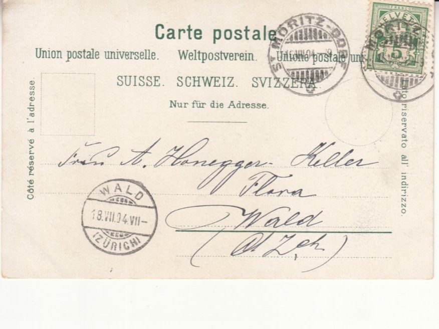 Cartes postales: St. Moritz Innfall 1904 – D'occasion à Bürglen TG par StampGraf 1