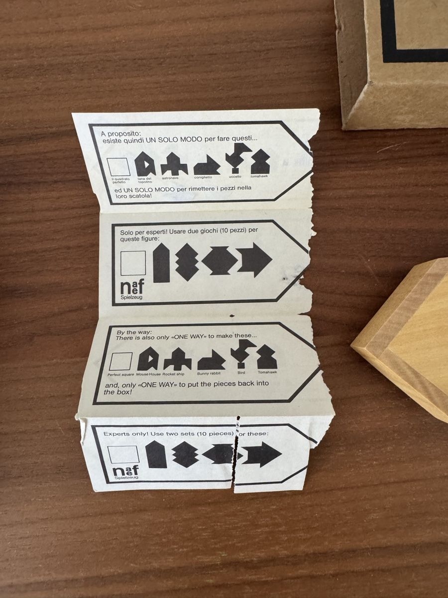 Naef Giochi: Naef ONE WAY Nr. 9622 Design Hanry Adams  – Usato da Basel venduto da good_forms 4