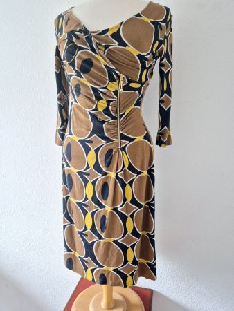 ANDREA & RENATO KLEID DRESS S 36 RETRO VINTAGE TOP ZU JACKE