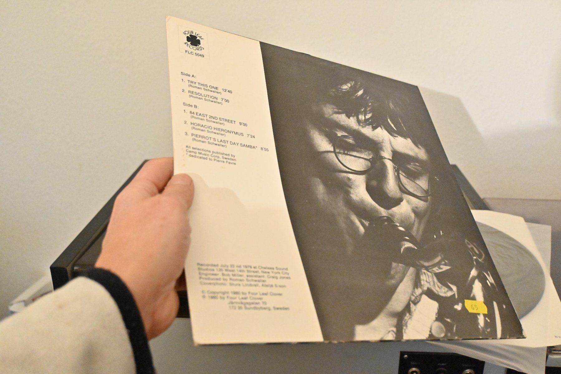 Dischi in vinile: Roman Schwaller Quartet SAME Sweden 1980 VG+/VG+ – Usato da Pfaffhausen venduto da mono_rec 4