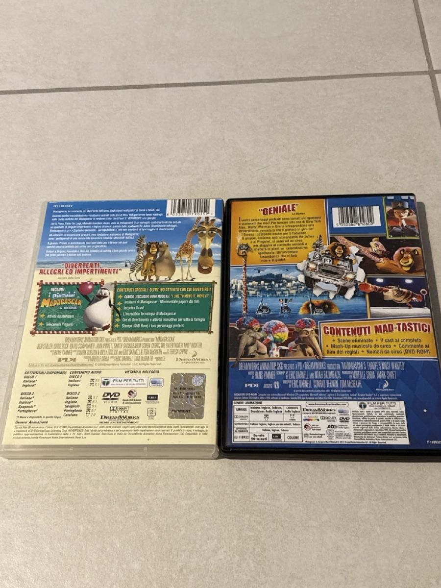 Tutti i DVDs: Madagascar 1,3 – Usato da Cadenazzo venduto da nick995 1