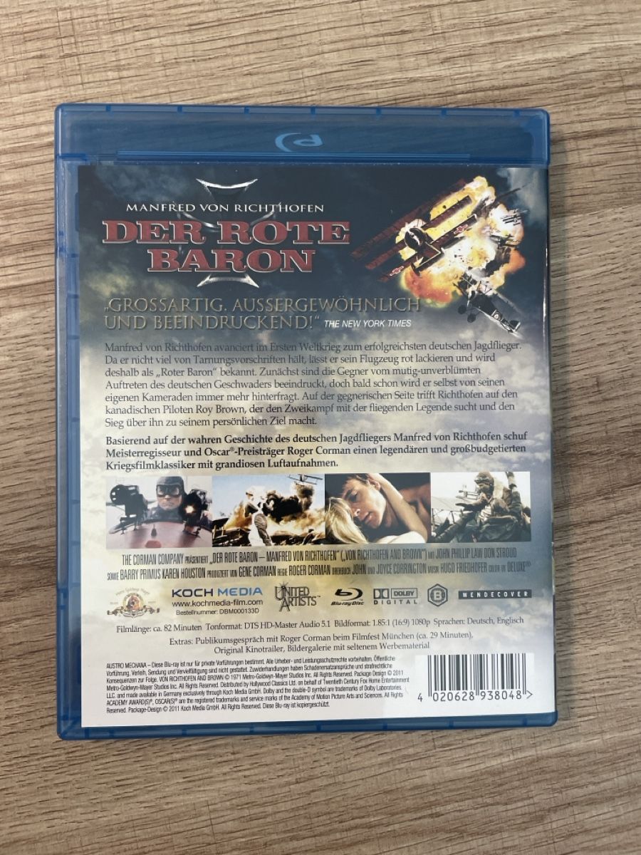 Tutti i DVDs: Der rote Baron (2008) BluRay – Usato da Hagendorn venduto da masterchieff 1