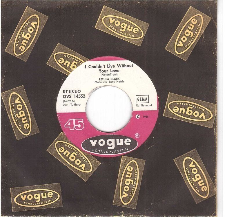 Dischi in vinile: Petula Clark  --  I couldn`t live without   Single7 – Usato da Rheinau venduto da thealbum
