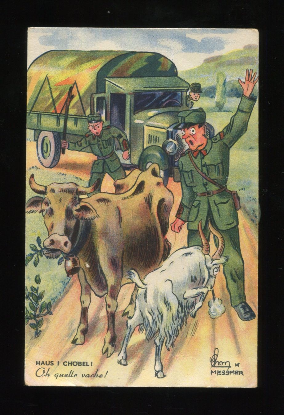 Cartoline postali: Militär, Scherzkarte – Usato da Aarau venduto da Elmaar41