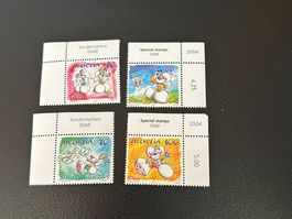 Diddl Briefmarken, 4 Stück ungestempelt, 2003+2004 Neu