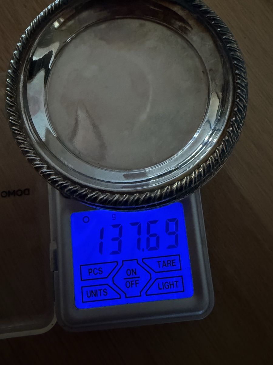 Tazze: Tasse et soucoupe en métal argenté – Usato da Onex venduto da mou_x2gr