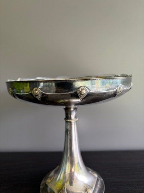 Coupes: Sockelschale versilbert Jugendstil (?) – D'occasion à Cham par Collector0 2