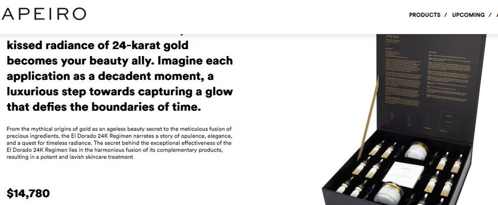 APEIRO El Dorado 24K Regumen Luxury Timeless Beauty (Gebraucht) in ...