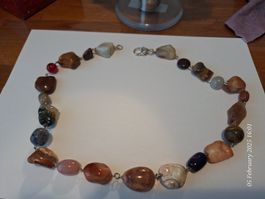 Stein kette unikat