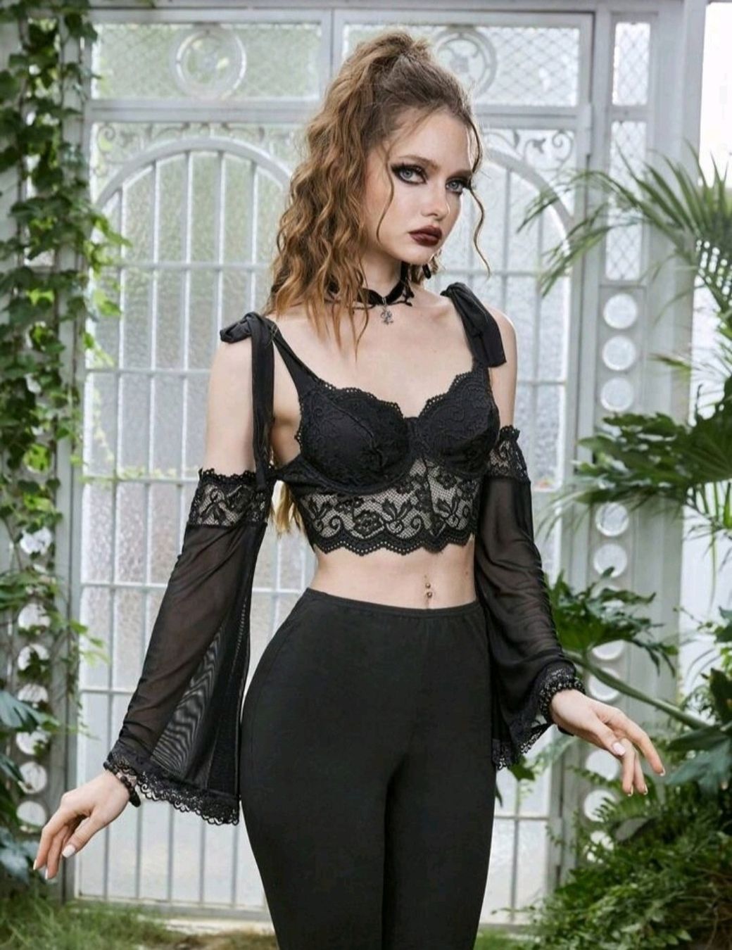 Camicette: Gothic Bluse Gr S *neu* – Nuovo e nell'imballaggio originale da Münsingen venduto da BlackTears-3 1