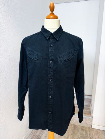 Levi’s Western Hemd Gr. L – Schwarz / Dunkelblau – Neu