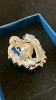 Love Swan Perle Schwan Ring Bague Cygne Gr 54