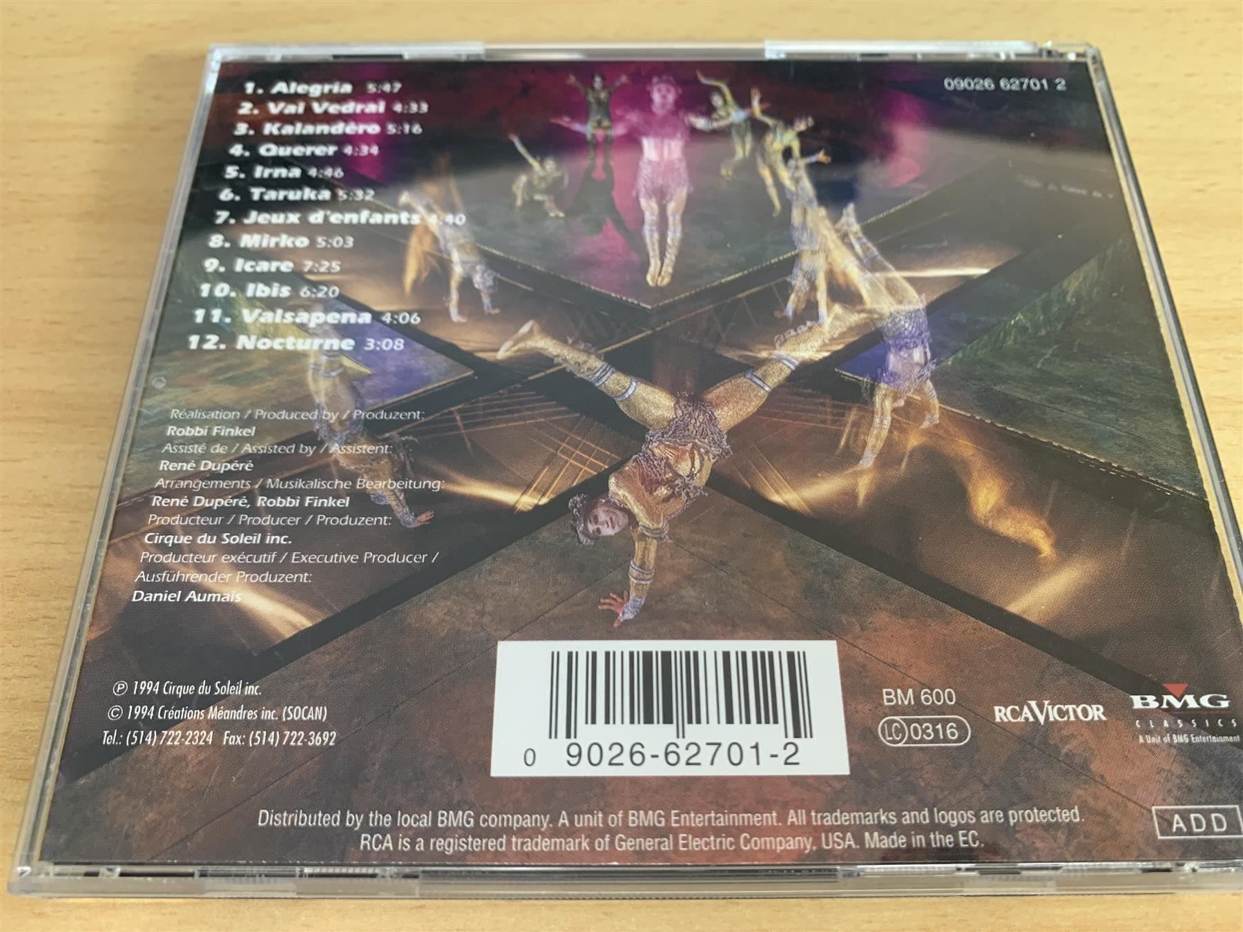 CD: Cirque Du Soleil – Alegría – Usato da Rikon im Tösstal venduto da Alpenmutz 1
