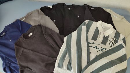 Pullover-Sweatshirt-Set 8 Stück, XL, Pier One, J&J, Bershka