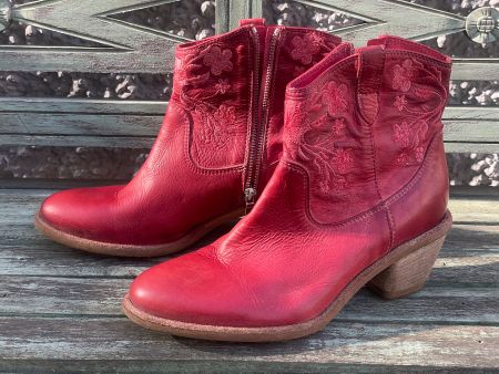 Rote Cowboystiefel Gr. 40