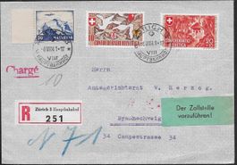 1941 R/SATZ-Brief o Zürich - Braunschweig Zensur Top ab 1.-