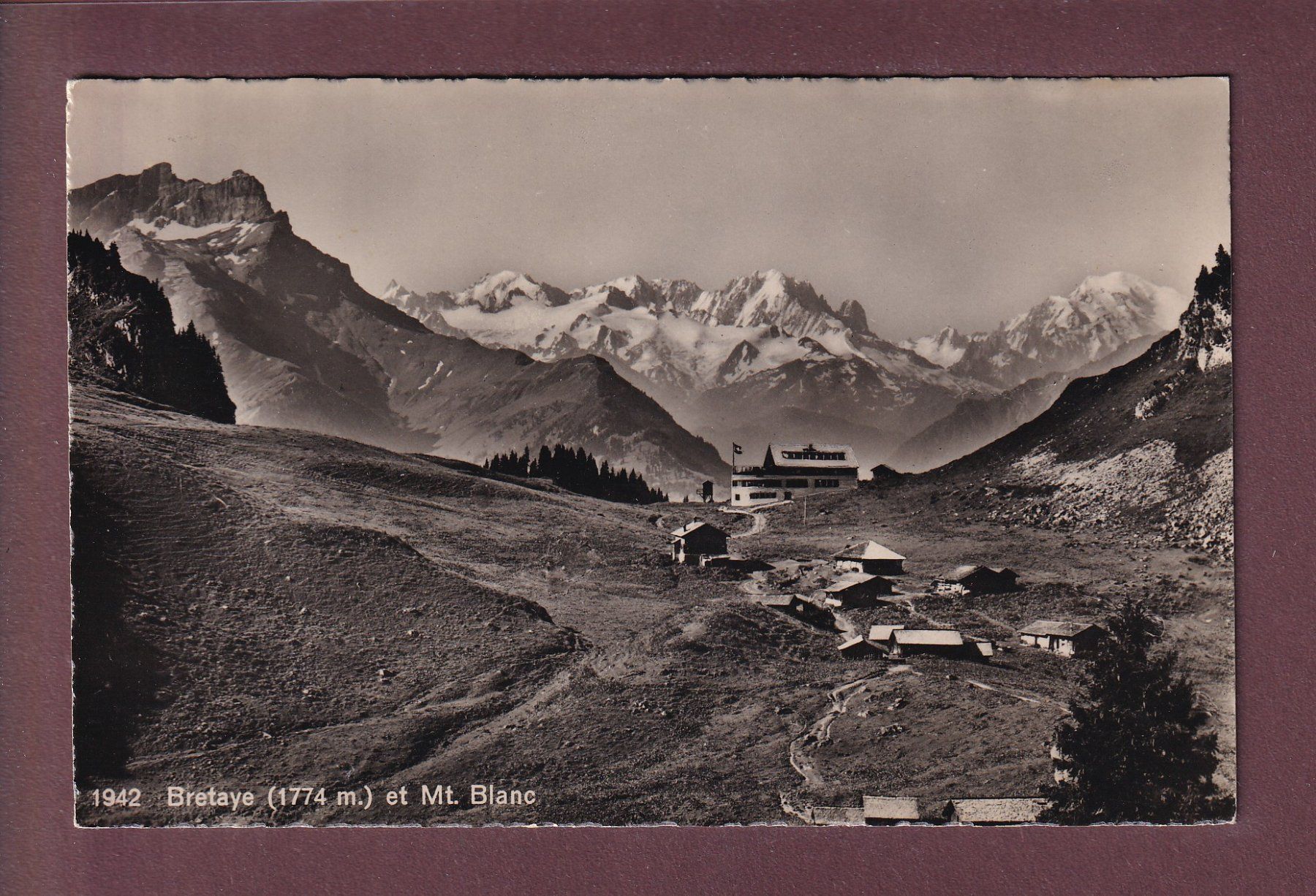 Cartoline postali: BRETAYE et Mont-Blanc – Usato da Pully venduto da nicecards